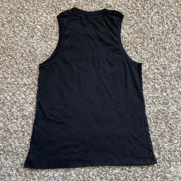 Prana Everyday Tank Womens M Black Vintage Wash Standard Fit Regenerative Cotton - Picture 5 of 9